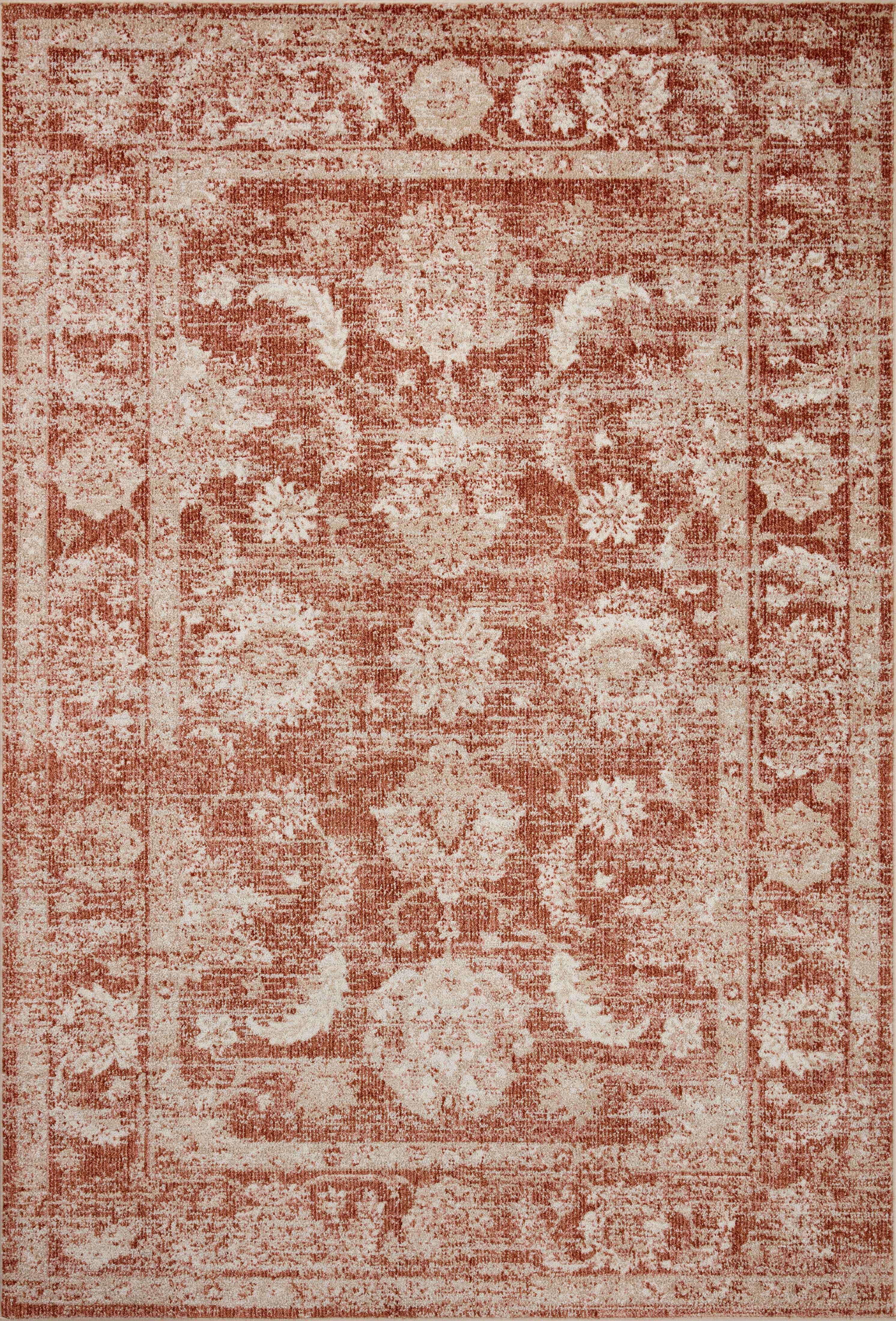 Loloi Odette Rust / Ivory 9'-2" x 13' Area Rug