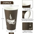 thumbnail image 2 of 400 Pack 8 oz Paper Cups, Brown Disposable Hot Coffee Cups for Party, Picnic, Travel, and Events, 2 of 14