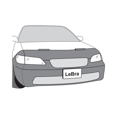 LeBra Front End Mask Bra For Honda Accord 2-Door 2006-2007 - Custom Fit Black Vinyl