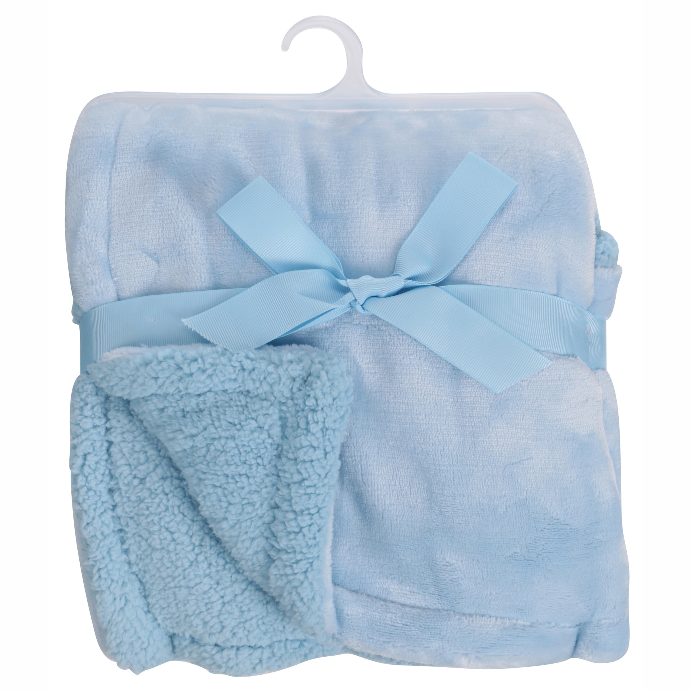 Little Starter Light Blue Perfectly Cozy Royal Plush Blanket 30" x 40