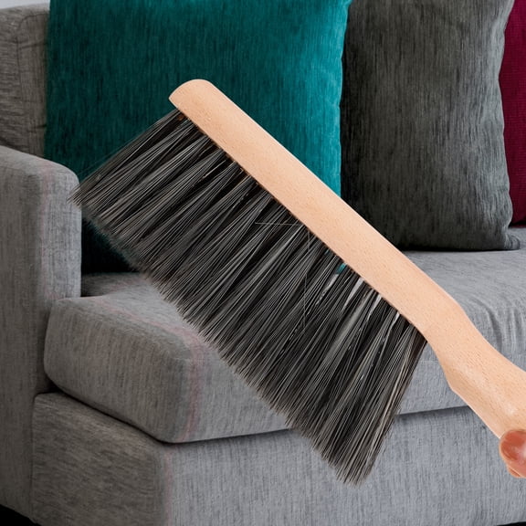 WHAMVOX 1Pack Cleaning Tool Small Brushes for Cleaning Round Handle Wood PET Material