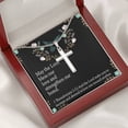 thumbnail image 5 of Christian Encouragement Anniversary Lord Bless Our Love 1 Thessalonians 3:12 Cross Card Necklace w Stainless Steel Pendant, 5 of 20