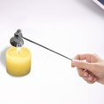 thumbnail image 1 of Apagavelas, tapón para velas con mango ajustable y mango largo, accesorio de metal resistente y multifuncional para amantes de . Plata, 1 of 8