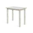 thumbnail image 2 of Rena Bar Height Table, 48 Inch Rectangular White Sand Mahogany Wood, 2 of 5