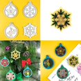 thumbnail image 2 of Molde de resina epoxi para colgante de árbol de Navidad, molde de silicona para decoraciones de fiestas navideñas, manualidades, joyería, llaveros, herramientas de fundición-fg, 2 of 4