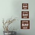 thumbnail image 2 of Square Plus Little Man Cave Wall or Door Sign | Easy Installation | Funny Home Decor for Garage Bar Workshops - Large, 2 of 9