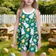 thumbnail image 2 of Vestido de Verano Casual Niño Pequeño Verano Pascua Impreso Vestido sin Mangas para Niños 3-10T, Estiramiento Suave Cómodo para Fiesta de Vacaciones Escolares, 2 of 6