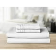 thumbnail image 3 of Elegant Comfort 1500 Series 4-Piece Smart Sheet Set with Side Storage Pockets, Twin, White, 3 of 5