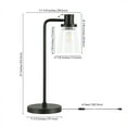 thumbnail image 6 of Evelyn&Zoe Granville 21" Modern Metal Table Lamp with Clear Cone Glass Shade, 6 of 7