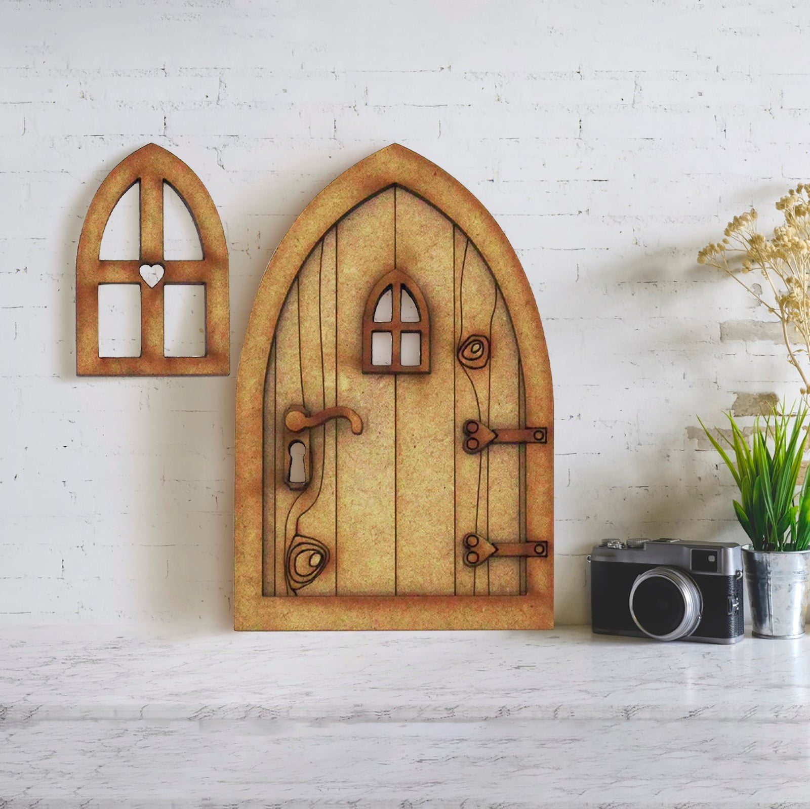 Sleeping DIY 3D DIY Door Decoration Wooden Door Craft Kit with