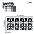 thumbnail image 3 of CNKOO Small Number Stickers  10 Sheets Colourful Number Stickers 1-50 Self Adhesive Round Numbered Stickers Label Sticker for Office Storage Inventory Classification Boxes, 3 of 6