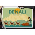 thumbnail image 3 of Denali National Park, Alaska, Sled Dog Team, Geometric (12x18 Wall Art Poster, Room Decor), 3 of 3
