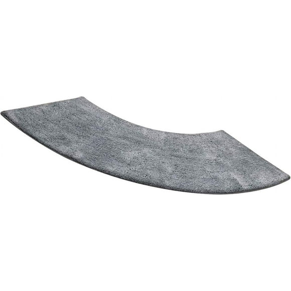 COKAMOZ Bath Mat Bathroom Rug Curved Bath Rug Semi Circular Shower Mat Non Slip Dark Gray Kitchen Durable