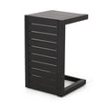 thumbnail image 6 of GZXS Outdoor C-Shaped Side Table, Rust-Resistant Aluminum End Table for Patio, Deck, or Garden Seating Area (Black), 6 of 10
