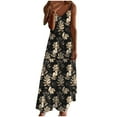 thumbnail image 3 of ZVAVZ Beach Dresses for Women 2025 Vacation,Women Vinatge Floral Sleeveless Maxi Sun Dress Strap V Neck Ankle Casual Long Dresses Multicolor,S, 3 of 6