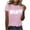 Pink 2, variant on Yotami Funny Letter Graphic Tees for Women Summer Plus Size T-Shirt Crewneck Short Sleeve Casual Tops
