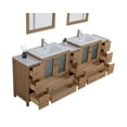 thumbnail image 5 of Vanity Art 96" Double Sink Freestanding Bathroom Vanity Set with Ceramic Top and Mirror, 5 of 8
