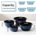 thumbnail image 5 of Mixing Bowls for Cooking, Baking, Ceramic Serving Dishes Set of 4 for Salad, Fruits, Popcorn, Versatile Nesting Bowls for Housewarming Gift, 2.1/1.5/1.0/0.5 Qt, Dishwasher & Microwave Safe, 5 of 6