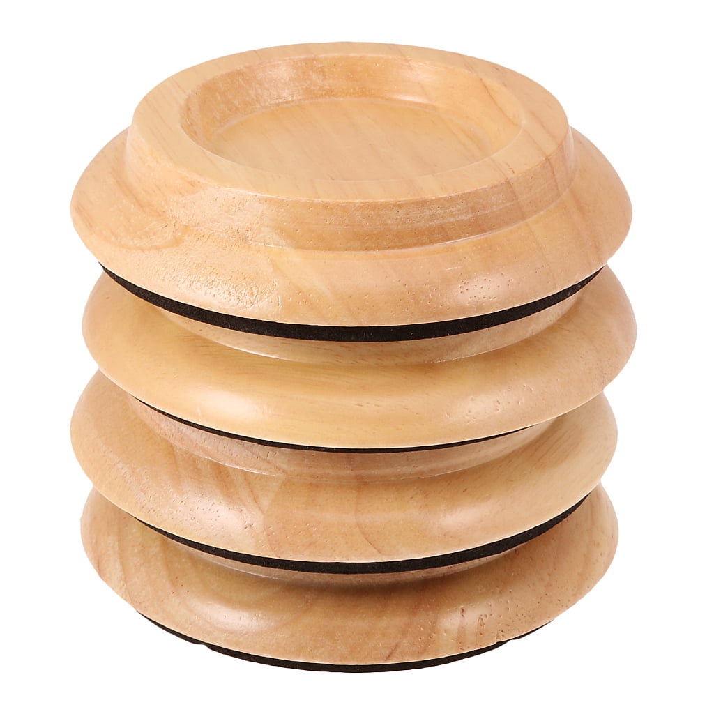 4x Piano Caster Cups Grand Piano Wooden Piano Caster Piano Leg Floor