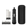 thumbnail image 1 of Tournevis, Kit de Mini Tournevis Sans Fil 4,2 V avec 8 Embouts de Vis, Pozi Croisés Rainurés, Outil Manuel Tournevis Électrique Type‐C Rechargeable par USB, 1 of 8
