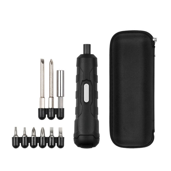 Screwdriver, 4.2V Mini Cordless Screwdriver Kit with 8 Screw Bits Slotted Cross Pozi, Hand Tool Electric Screwdriver Type-C USB Rechargeable