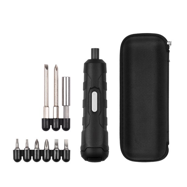 Kit de destornillador inalámbrico mini de 4,2 V con 8 puntas de tornillo ranuradas
