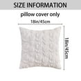 thumbnail image 6 of Unique Bargains Throw Pillow Covers Soft Flower Pattern White 18" x 18", 6 of 6