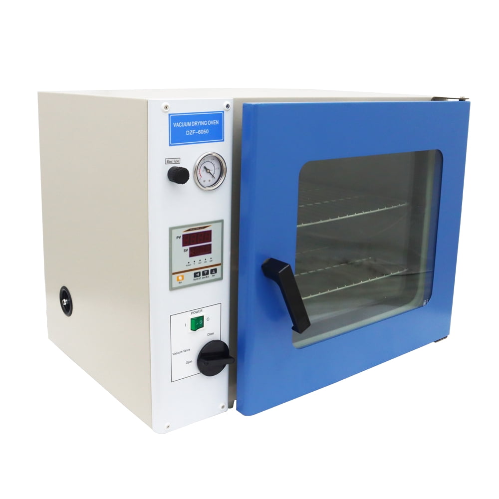 Vacuum Heating Drying Oven Digital Stainless Steel Chamber 2 Shelves Temperature Control Lab 110V 1.9Cu ft
