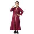 thumbnail image 2 of MIASHUI Robe à Capuche Brodée Exquise pour Filles, Élégante avec Dentelle, Manches Longues, Robe de Soirée avec Appliqué Floral Rouge, 2-3 Ans, 2 of 9
