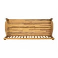 thumbnail image 2 of Noble House Zoriah Rustic Acacia Wood Bench with Shelf, Teak, 2 of 2