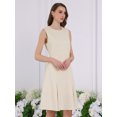 thumbnail image 3 of DARING DIVA A-Line Midi Round Neck Dress 2XL Yellow, 3 of 5