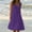 Purple, variant on Boho Dresses for Women 2026 Formal Sleeveless Crew Neck Cute Dresses for Women Spring Solid Color Loose Fit Summer Dress Breathable for Travel and Vacation Mint Green M