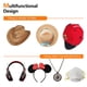 thumbnail image 3 of 5x Gorra de béisbol Rack Cap Organizador Puerta Pared Gancho para colgar auriculares (Blanco) Likrtyny Oficina Multiescena Multifunción, 3 of 8