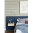 thumbnail image 2 of 3122-10304 Mombi Teal Diamond Shibori Wallpaper with Tie Dyed Alternating Rows in Teal Blue Off White Colors Bohemian Style Prepasted Acrylic Coated Paper, 2 of 3