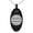 Black, variant on Stainless Steel Miura Samurai Crest Engraved Small Oval Charm Pendant Necklace