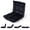 Black, variant on Costway Floor Sofas & Couches with Back Support, 14-Position Adjustable Back, Thick Sponge Padding White