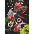thumbnail image 3 of Deliciosa comida, rollitos de primavera, sabroso kebab, comida voladora, tazón de pollo a la naranja, póster, lienzo, pintura, arte de pared, decoración del hogar, 3 of 5