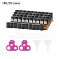 thumbnail image 1 of 15/50/100pcs 1/2/3/10ml Essential Oil Bottle Refillable Bottles Liquid Box Portable Container Plastic Jars Storage Case Makeup 1ml 50Box, 1 of 7