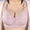11-Pink, variant on YWDJ Bras for Women Plus Size Push up Front Close Sleep Bras Wirefree Comfy Bras Wide Strap Full Coverage Wrap Lounge Bras Padded Plus Size Lace Bras Button Comfortable Bras Beige L