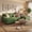 Corduroy Green, variant on Vineego 105" U-Shaped Sectional Sofa with Double Chaise 4-Seat Modular Sofa Couch for Living Room,Chenille Blue