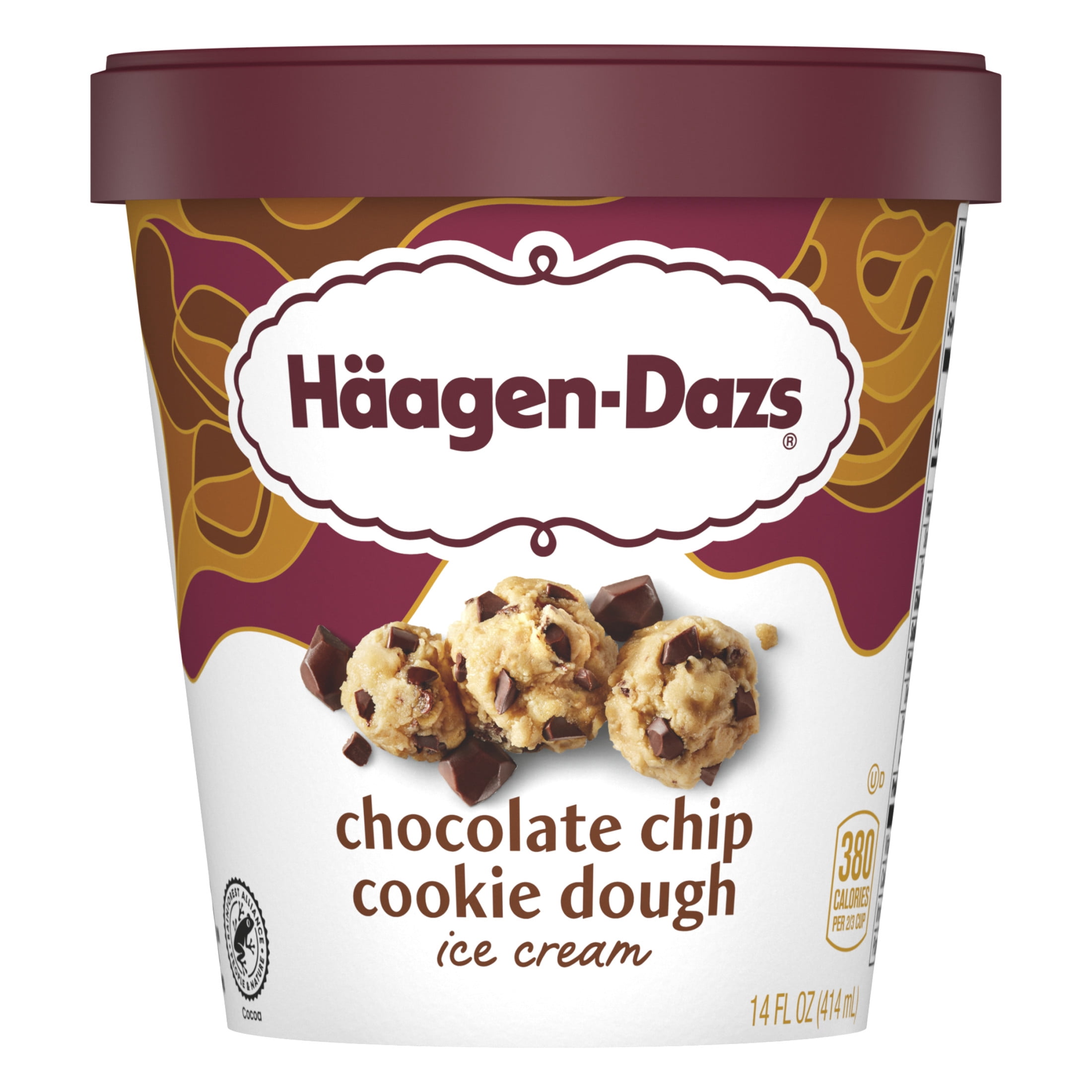 Haagen Dazs Chocolate Chip Cookie Dough Ice Cream, Kosher, 14 oz
