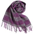 thumbnail image 2 of Wool Plaid Scarf for Women & Men – Lightweight & Warm, Soft Breathable Checkered Scarf, Classic Tartan Wrap for Winter (Multi-Color), 2 of 5