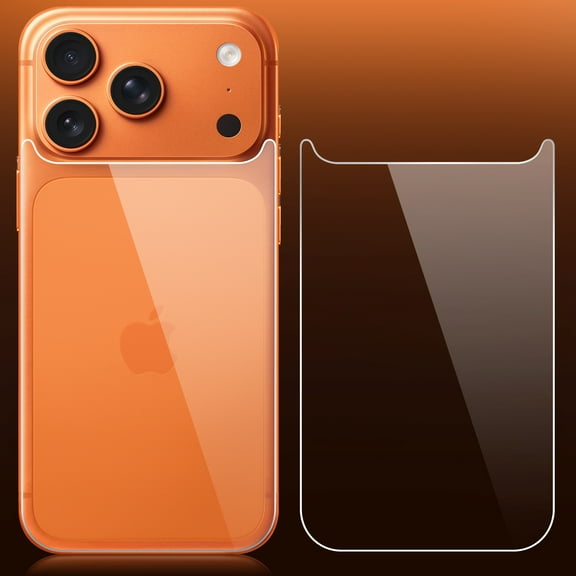 Beeyoka Back Screen Protector for iPhone 17 Pro Max [2-Pack],iPhone 17 Pro Max Back Glass Protector Anti-Fingerprint/Scratch Ultra Thin Rear Protector for iPhone 17 Pro Max (6.9 inch)