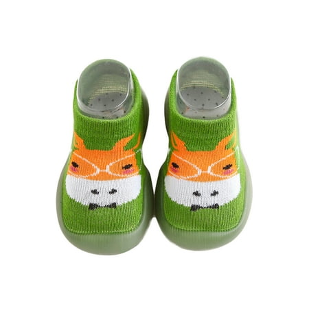 

Infant Baby First Walking Shoes Soft Sole Non-Slip Sneaker Cartoon Animal Sock Shoes