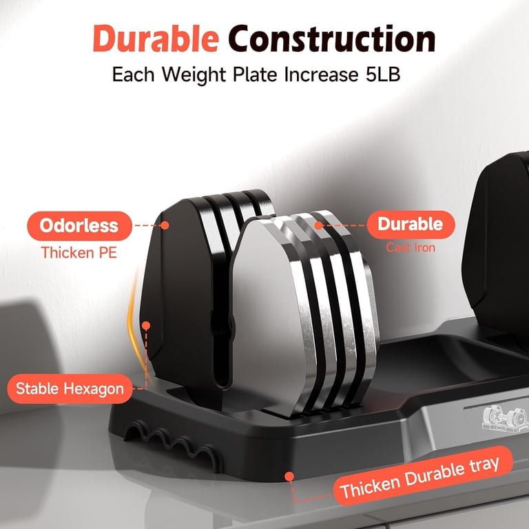 Upgo 55 Lb Adjustable Dumbbell photo 2