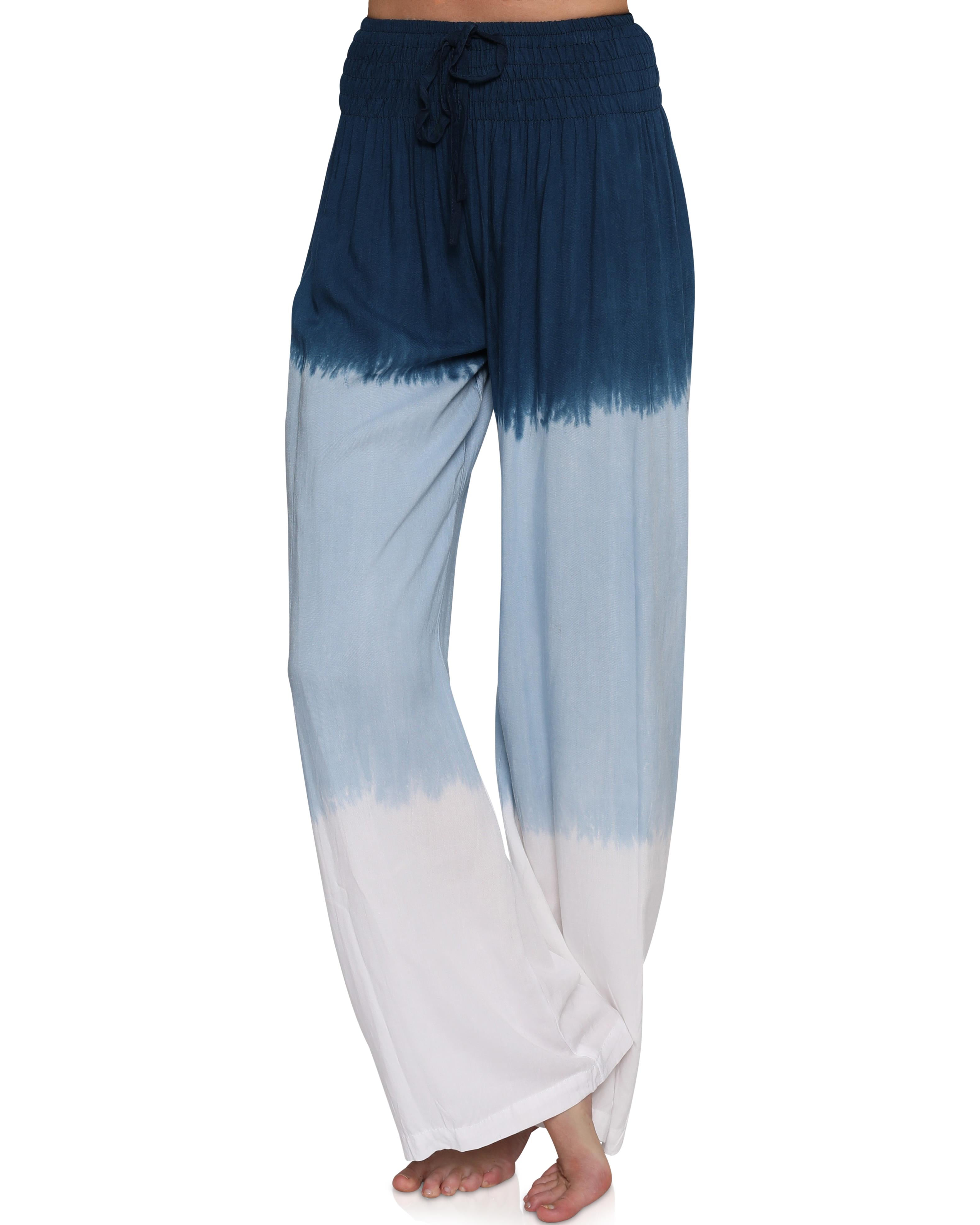 JanJean Kids Girls Tie Dye Print Pajama Pants Comfy Pjs Bottom Sleepwear Long Wide Leg Palazzo Pants Casual Lounge Pants 