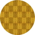 thumbnail image 1 of Ahgly Company Machine Washable Indoor Round Transitional Sedona Brown Area Rugs, 5' Round, 1 of 7