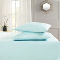 thumbnail image 2 of Hearth & Harbor Deep Pocket 4 Piece Solid Bed Sheet Set, 1800 Thread Count Microfiber Sheets, Full, Light Baby Blue, 2 of 7