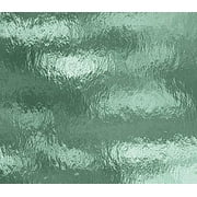 OCEANSIDE STAINED/FUSING GLASS SHEETS - SEA GREEN ROUGH ROLLED FUSIBLE (Small 8" x 12")