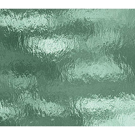 OCEANSIDE STAINED/FUSING GLASS SHEETS - SEA GREEN ROUGH ROLLED FUSIBLE (Small 8" x 12")